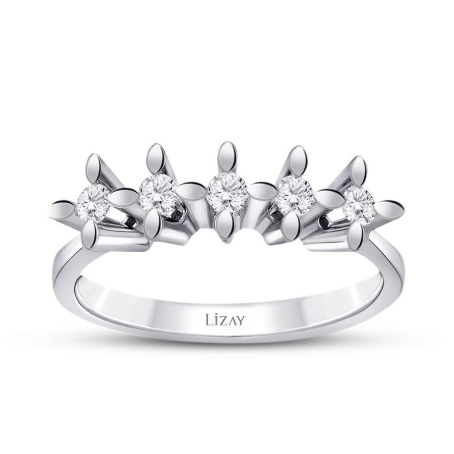 0,40 Karat Diamant Fünf-Stein Ring
