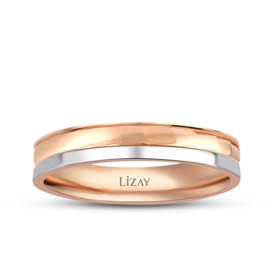 Gold Zweifarbiger Ehering
