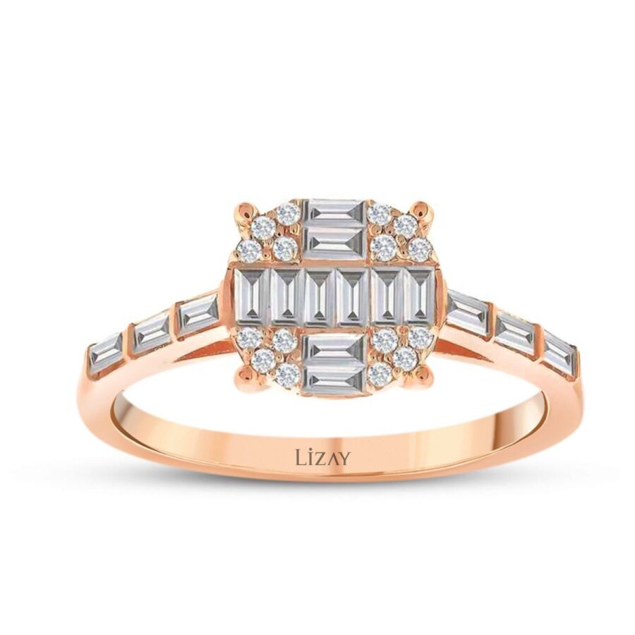 0.47 Carat Diamond Baguette Ring