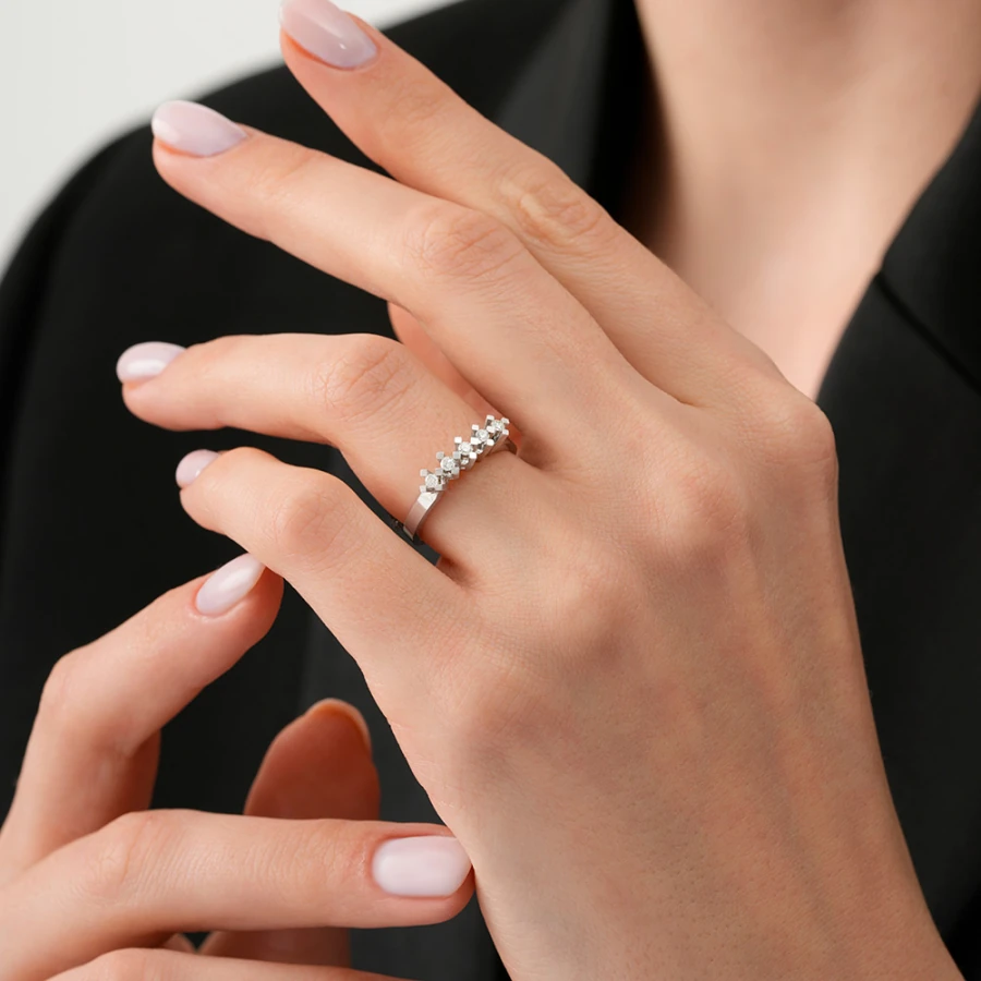 0.15 Carat Diamond Five-Stone Ring