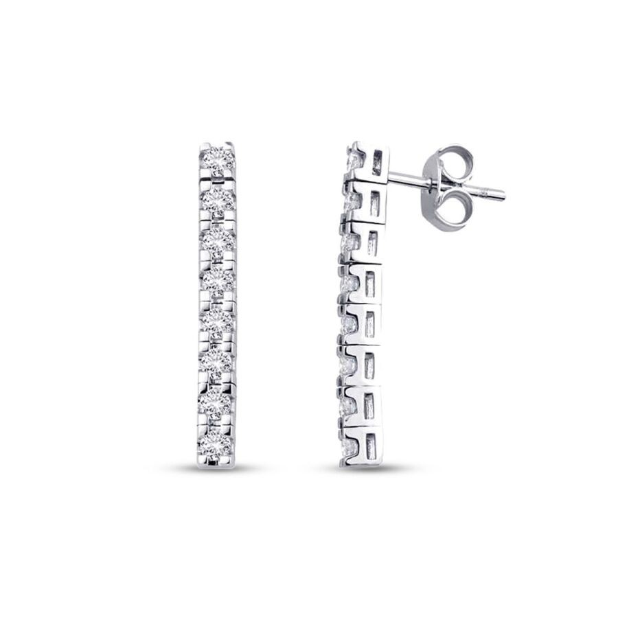 0.79 Carat Diamond Earrings