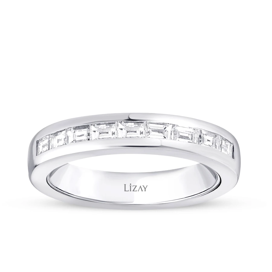0.56 Carat Diamond Baguette Half-Eternity Ring