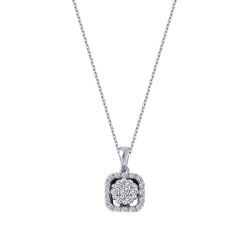 0,19 Karat Diamant Trend Halskette
