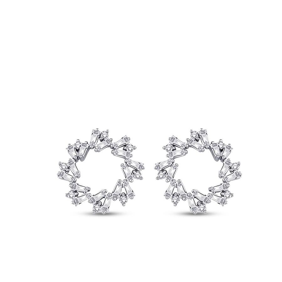 1.04 Carat Diamond Baguette Earrings