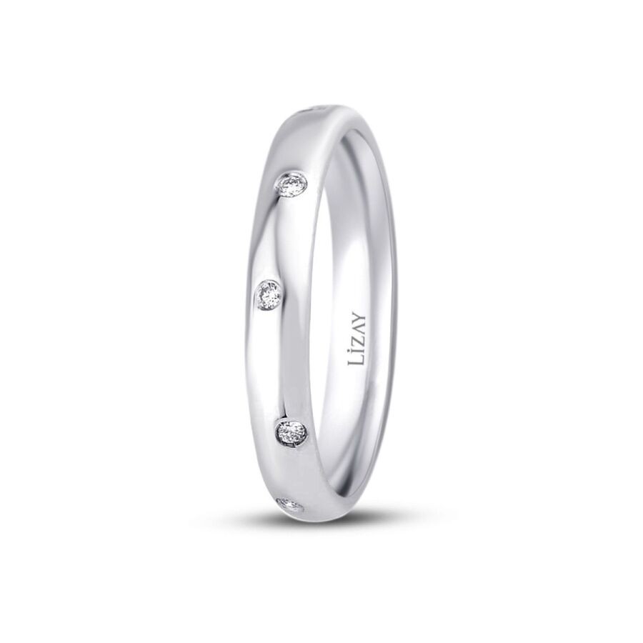 0.08 Carat Diamond Wedding Band