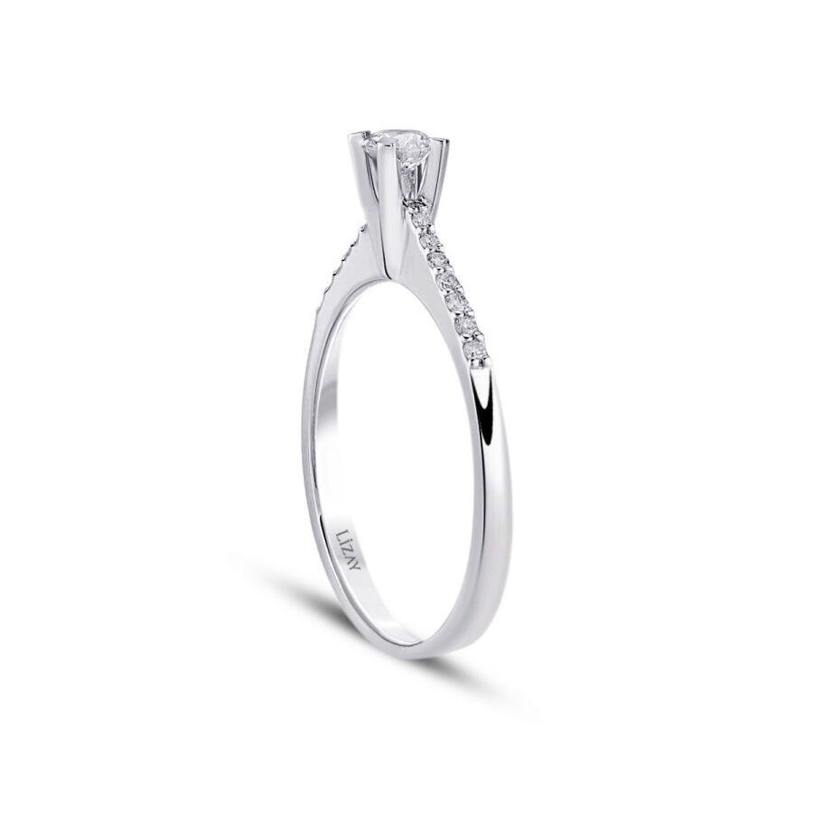 0.40 Carat Diamond Round Solitaire Engagament Ring