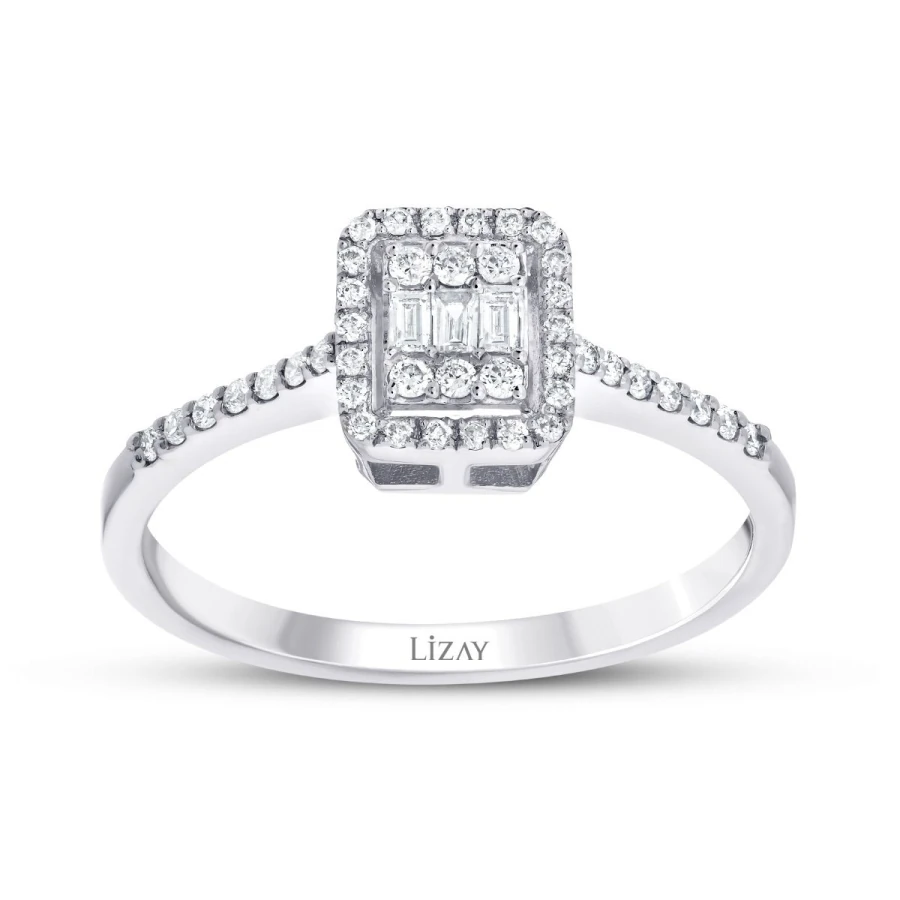 0.21 Carat Diamond Baguette Ring