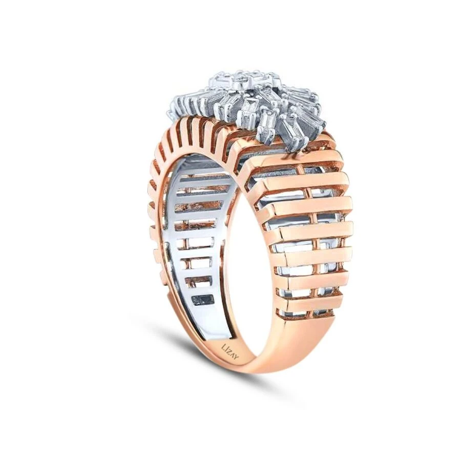 0.58 Carat Diamond Baguette Ring