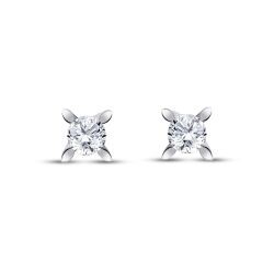 0.60 Carat Diamond Solitaire Earrings