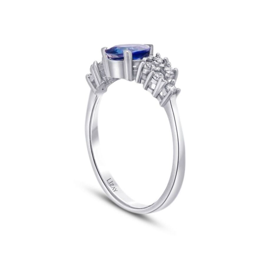1.01 Carat Diamond Sapphire Ring