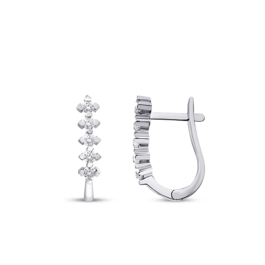 0.29 Carat Diamond Five-Stone Earrings