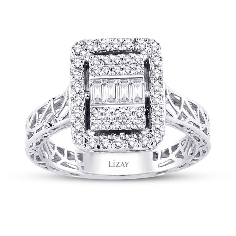 0.39 Carat Diamond Baguette Ring