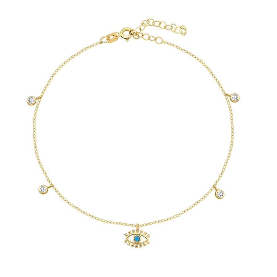 Golden Eye Anklet Bracelet