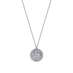 0.42 Carat Diamond Baguette Necklace
