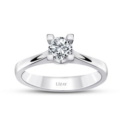 0.40 Carat Diamond Round Solitaire Engagament Ring