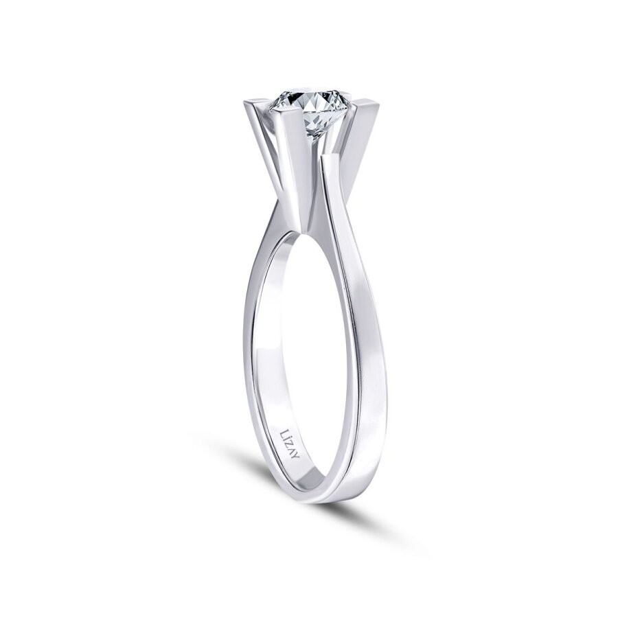 0.70 Carat Diamond Round Solitaire Engagement Ring
