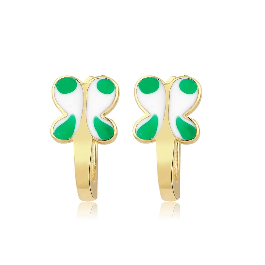 Gold Butterfly Children's Earrings