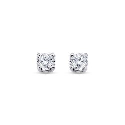 0.40 Carat Diamond Solitaire Earrings