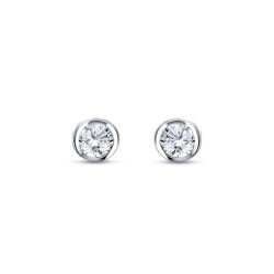 0.30 Carat Diamond Solitaire Earrings