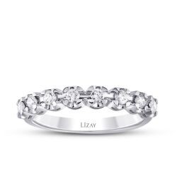0,31 Karat Diamant Halb-Ewigkeitsring