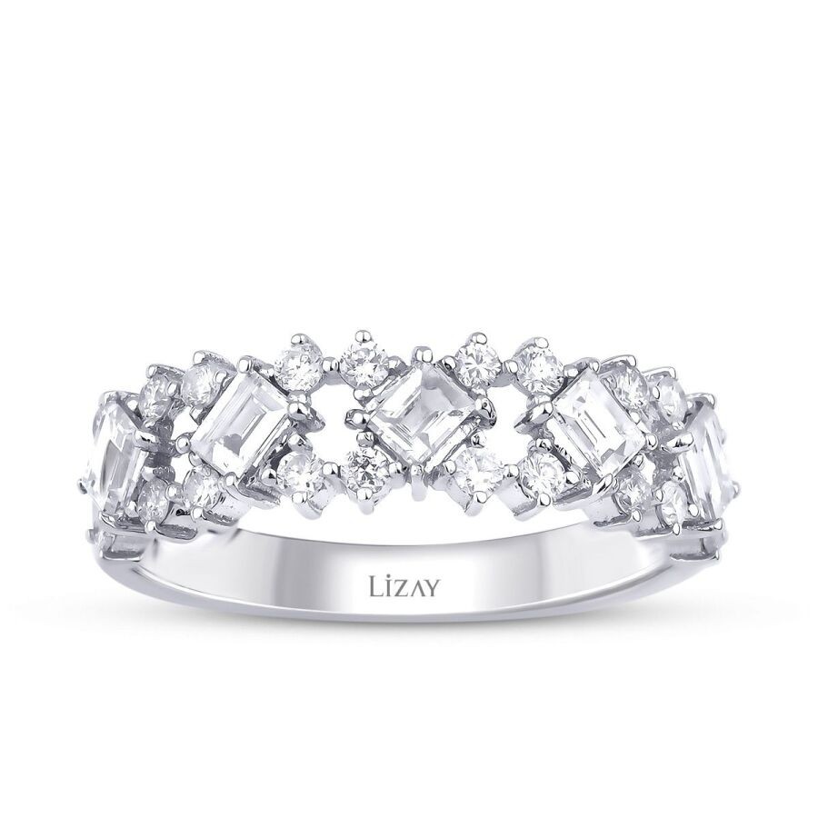 0.83 Carat Diamond Baguette Ring