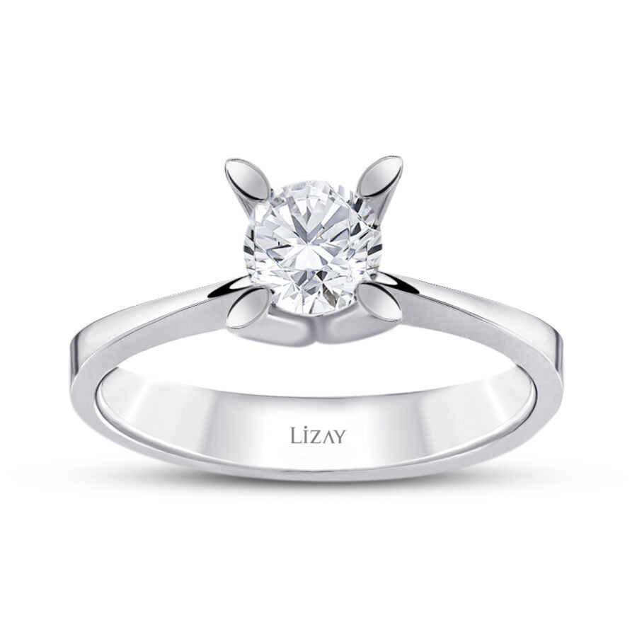 0.45 Carat Diamond Round Solitaire Engagement Ring