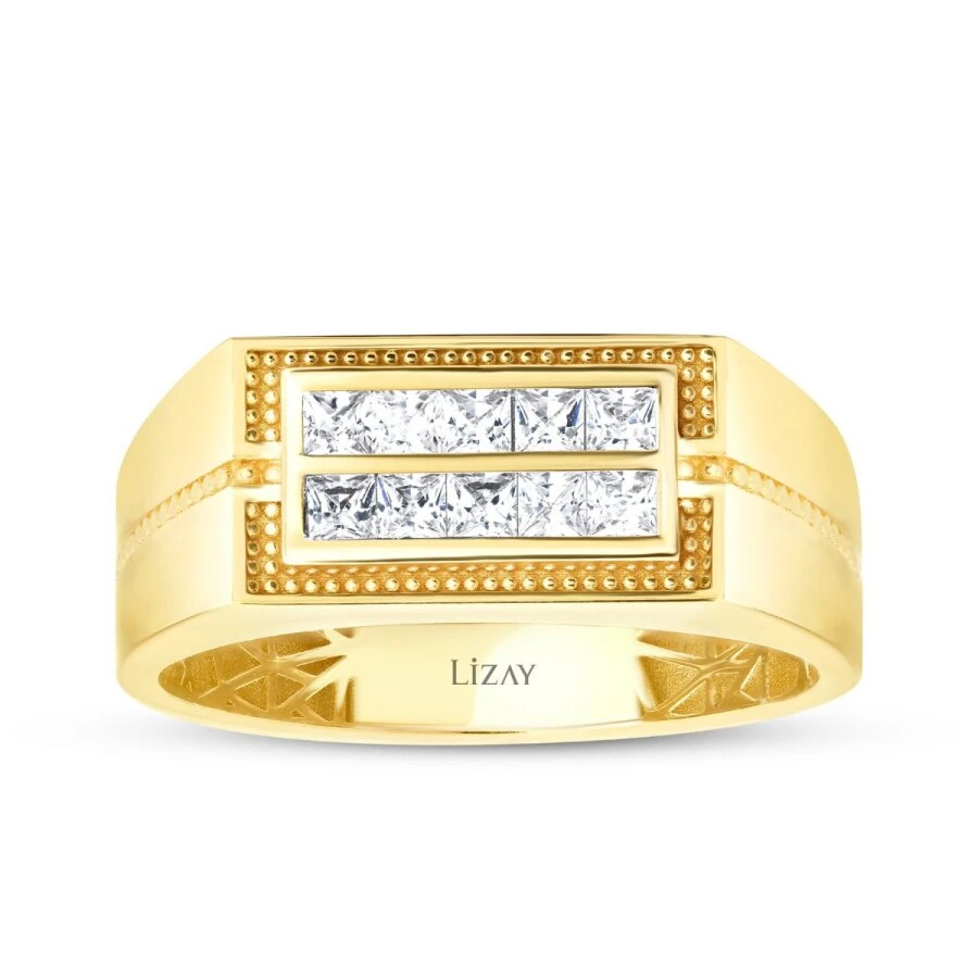 Gold Stone Men’s Ring