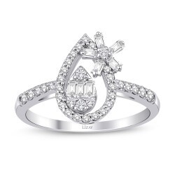 0,46 Karat Diamant Baguette Ring