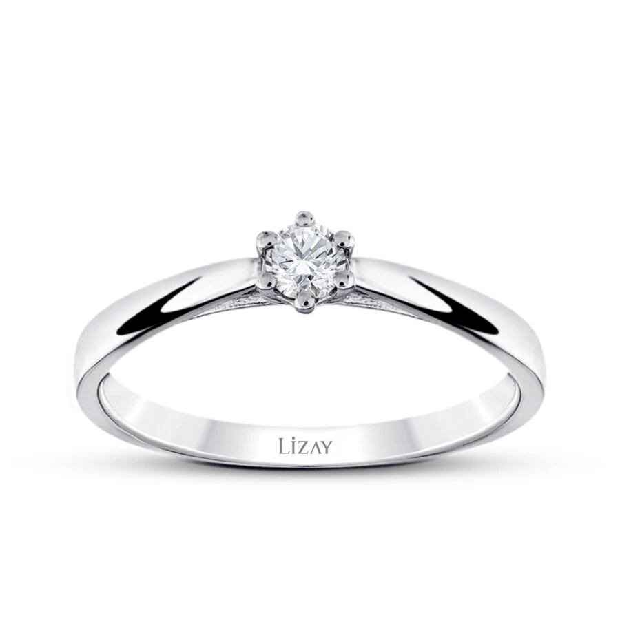0.15 Carat Diamond Round Solitaire Engagement Ring