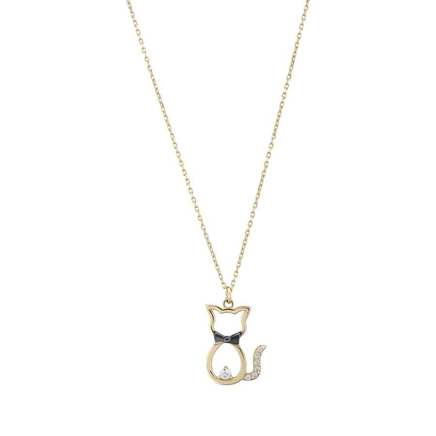 Gold Cat Necklace