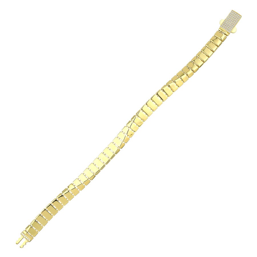 Gold Patterned Bracelet