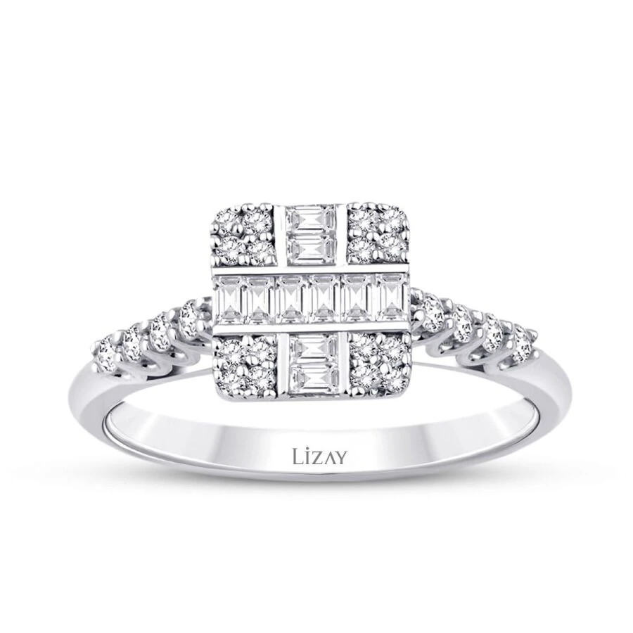 0.34 Carat Diamond Baguette Ring
