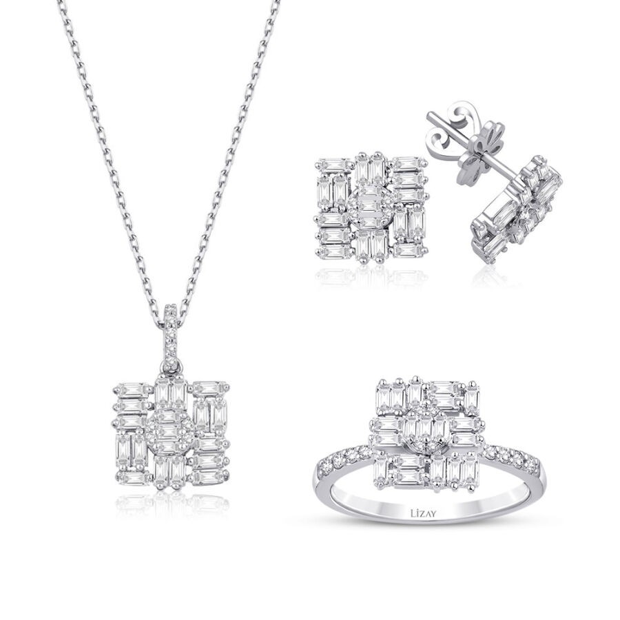 1.77 Carat Diamond Baguette Set