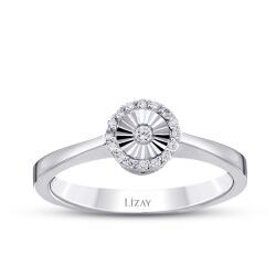 0,10 Karat Diamant Effekt Trend Ring