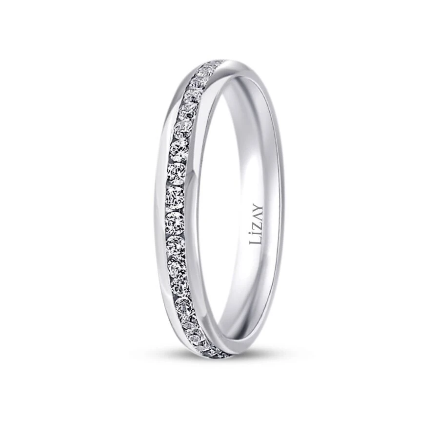 White Gold Classic Eternity Wedding Band