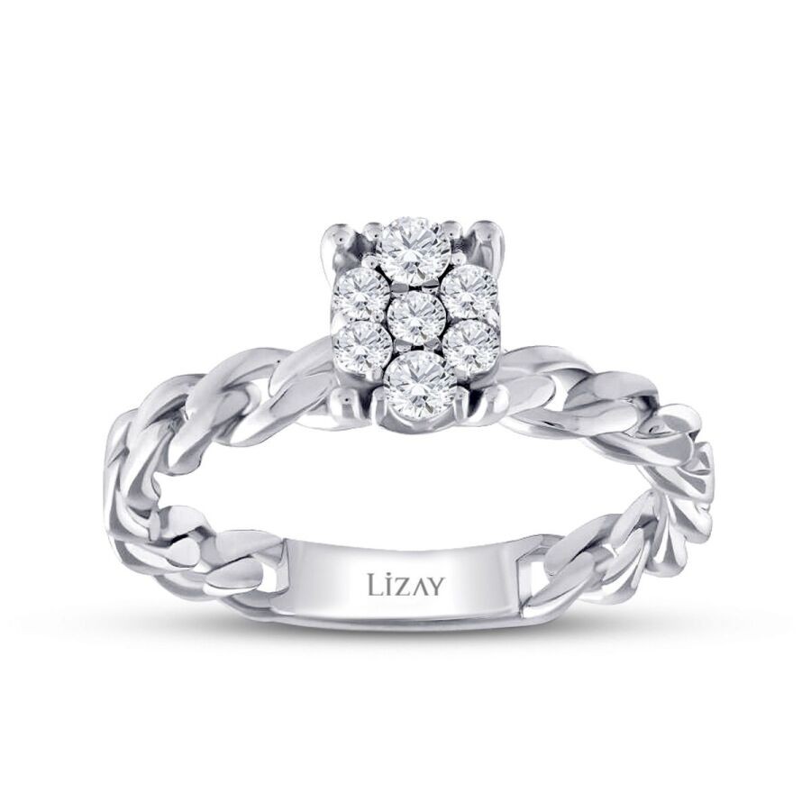0,23 Karat Diamant Kettenring