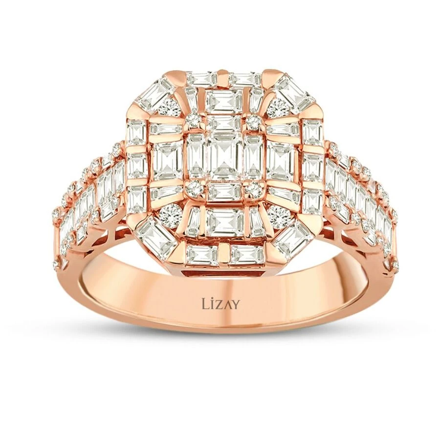 1.39 Carat Diamond Baguette Ring