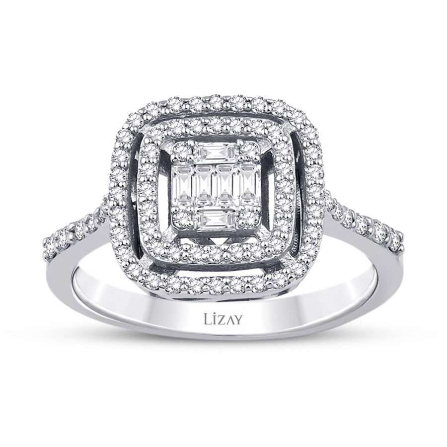 0.46 Carat Diamond Baguette Ring