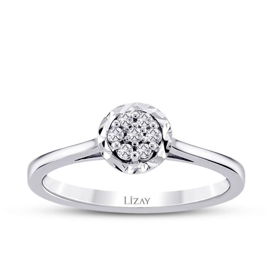 0,15 Karat Diamant Effekt Ring