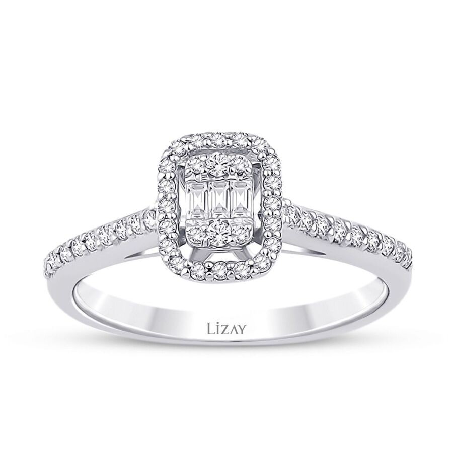 0.27 Carat Diamond Baguette Ring