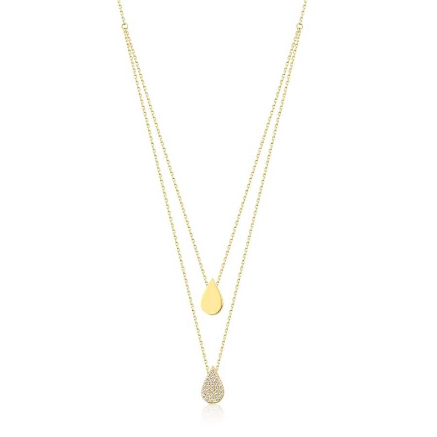 Gold Pear Necklace