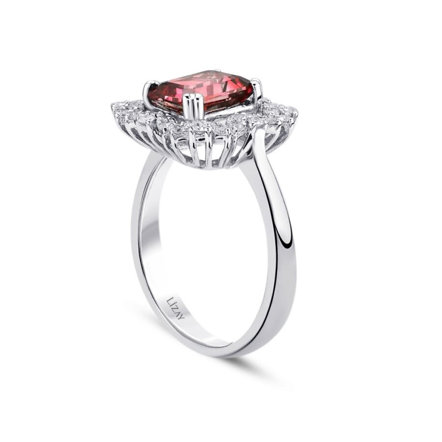 1.48 Carat Diamond Ruby Ring