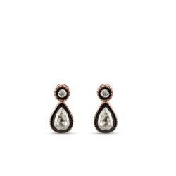 0.20 Carat Diamond Pear Solitaire Earrings