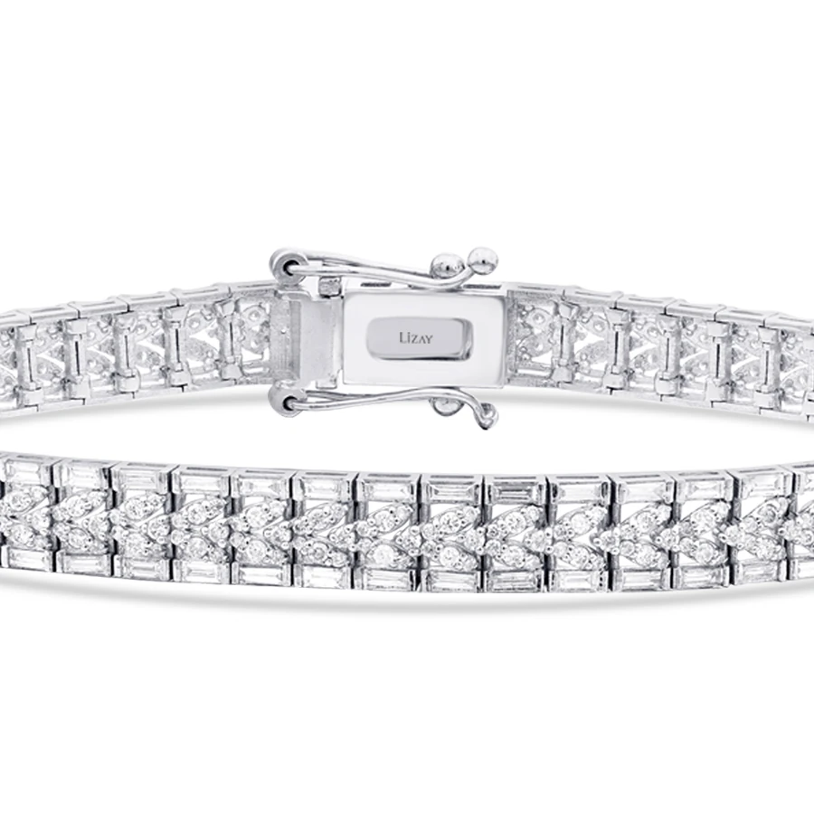 2.83 Carat Diamond Baguette Bracelet