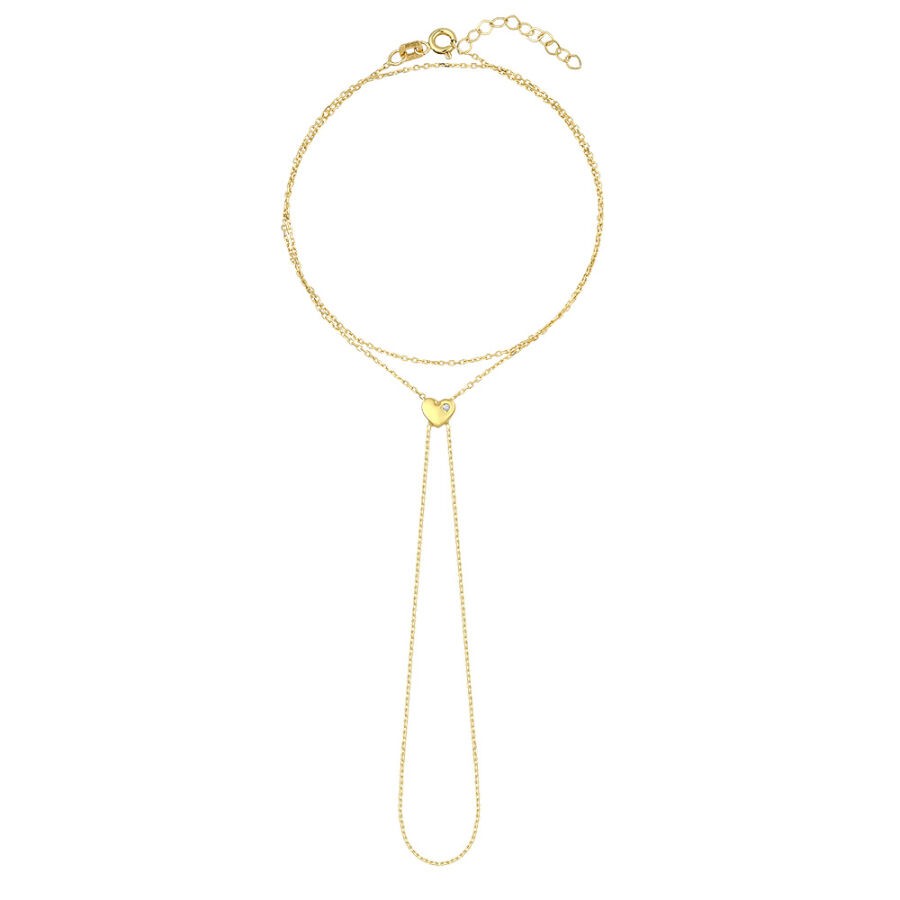 Gold Heart Shahmaran Bracelet