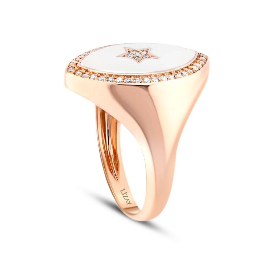 0,19 Karat Diamant Stern Ring