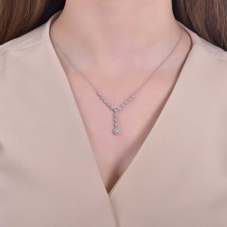 0.56 Carat Diamond Trend Necklace