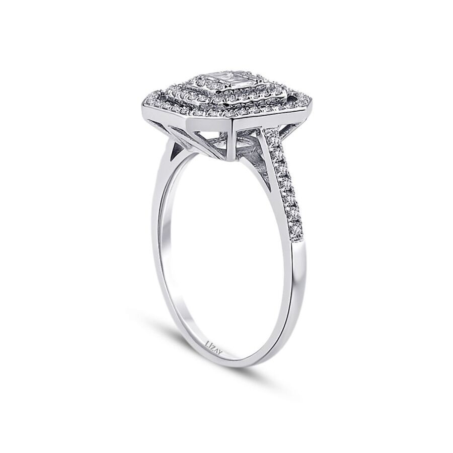 0.42 Carat Diamond Baguette Ring