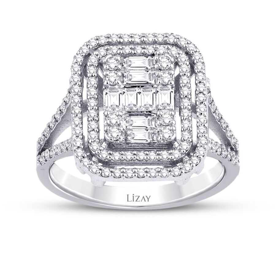 0.90 Carat Diamond Baguette Ring