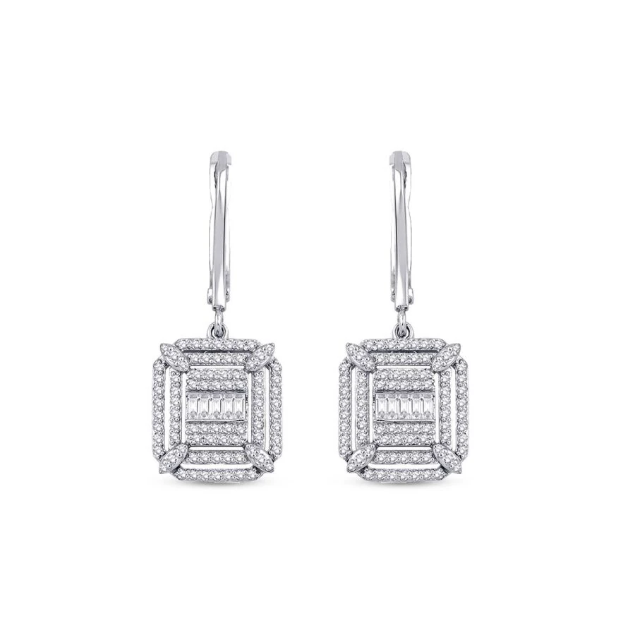 0.83 ct. Diamant Baguette Ohrringe